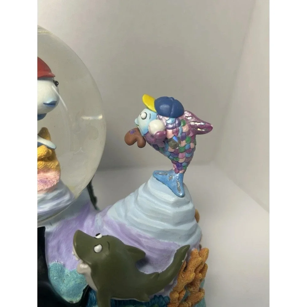San Francisco Music Box Co Rainbow Fish Baseball Snow Globe Take Me Out Ballgame
